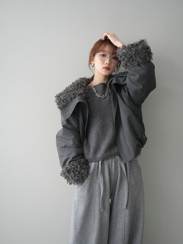 [予約]プードルファーダウンジャケット/charcoal