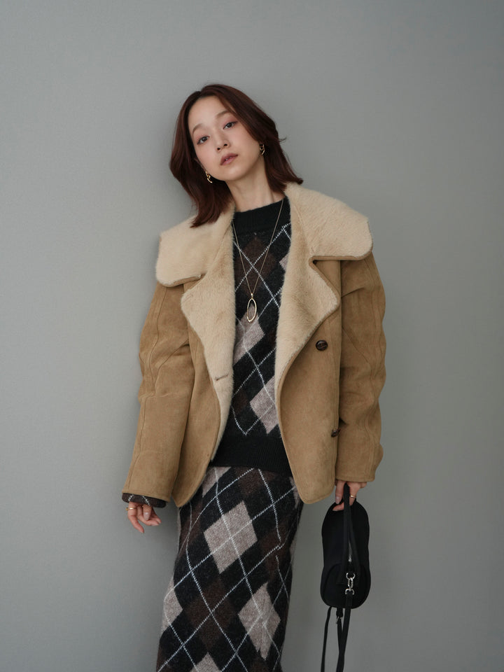 [SET]アーガイルニットプルオーバー&ロングスカートSET UP+アーガイルニットプルオーバー&ロングスカートSET UP(2set)