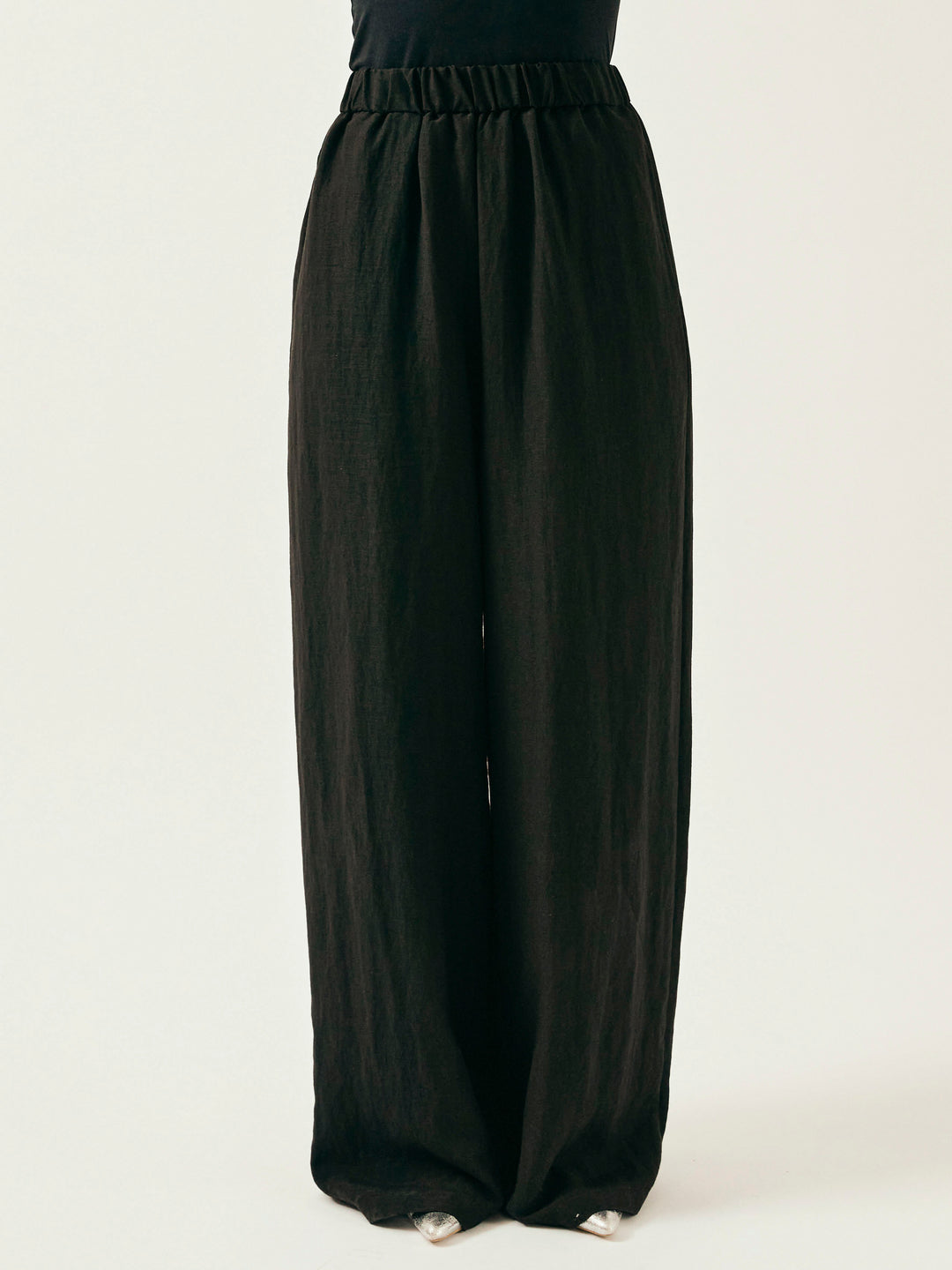 [SET]オーガンジーヘムブラウス＆ワイドパンツSET UP(2set)