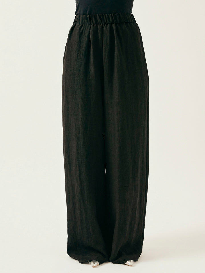 [SET]オーガンジーヘムブラウス＆ワイドパンツSET UP(2set)