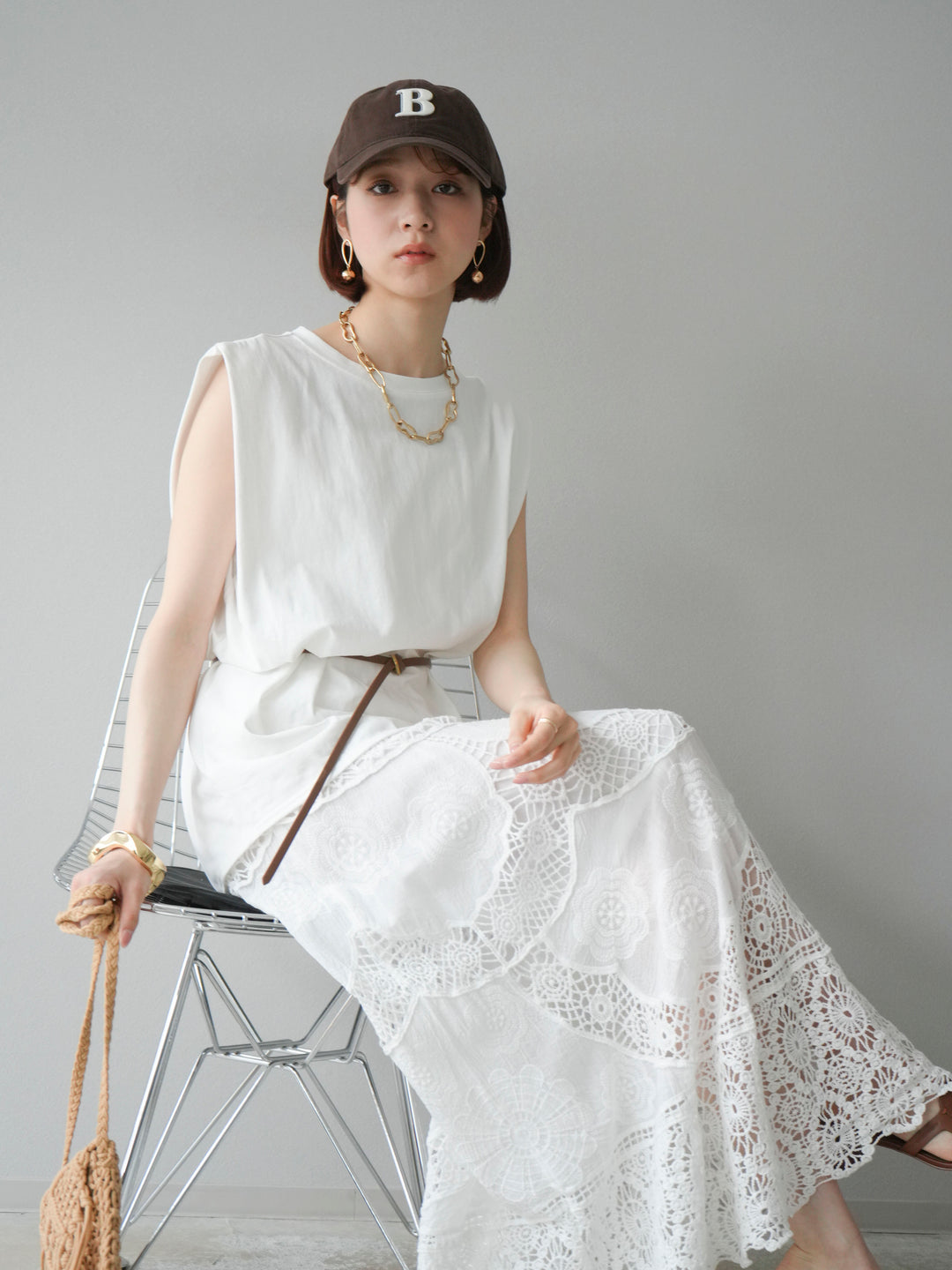 【預購】肩部褶皺法式袖套頭衫/可脫