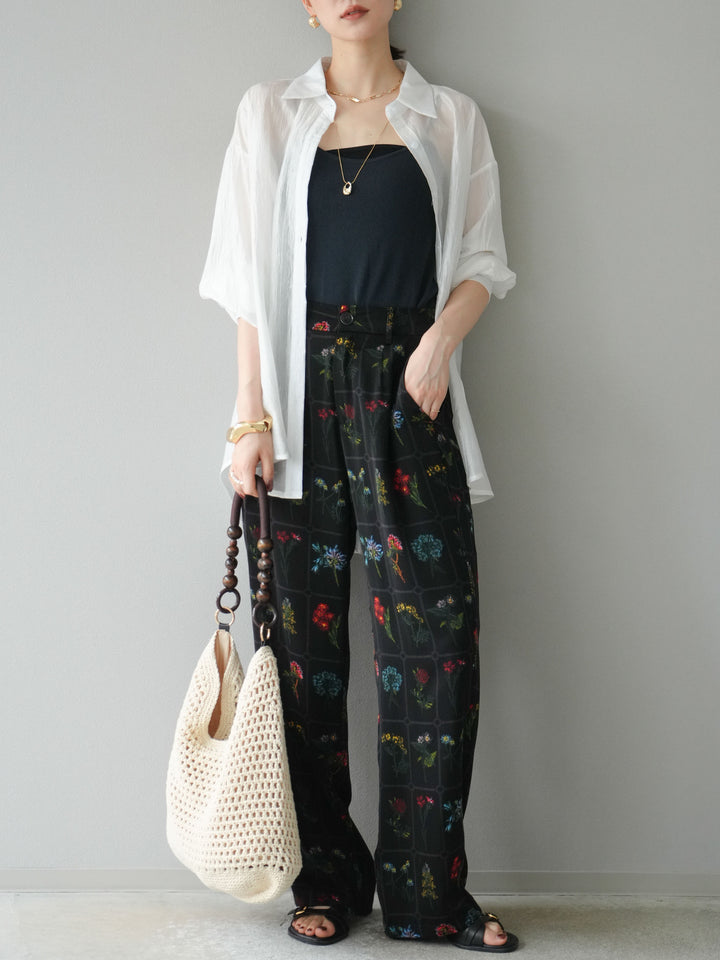 [予約]ワッシャーシャイニーシャツ/ホワイト