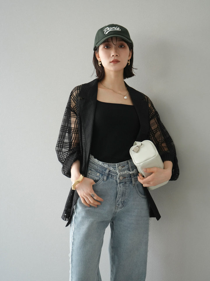 【預購】巴黎標誌刺繡棒球帽/綠色