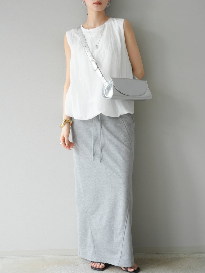 [予約]ワッシャータフタバルーンブラウス/オフ