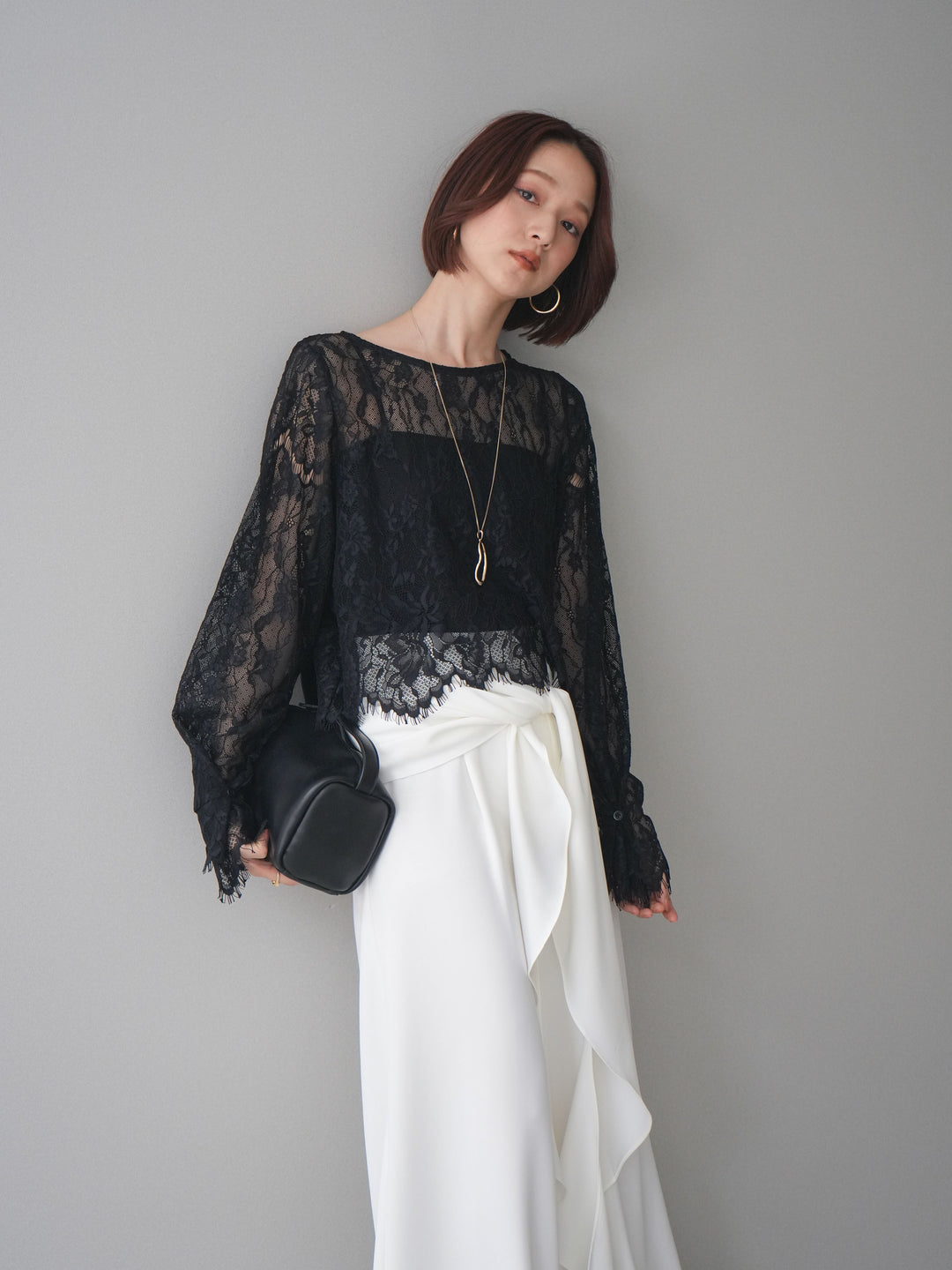 [SET]2WAYスリーブレーストップス+2WAYスリーブレーストップス(2set)