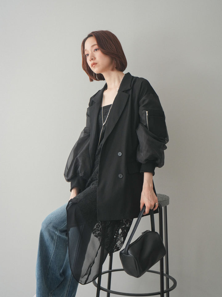 [SET]MA-1ドッキングデザインジャケット+MA-1ドッキングデザインジャケット(2set)