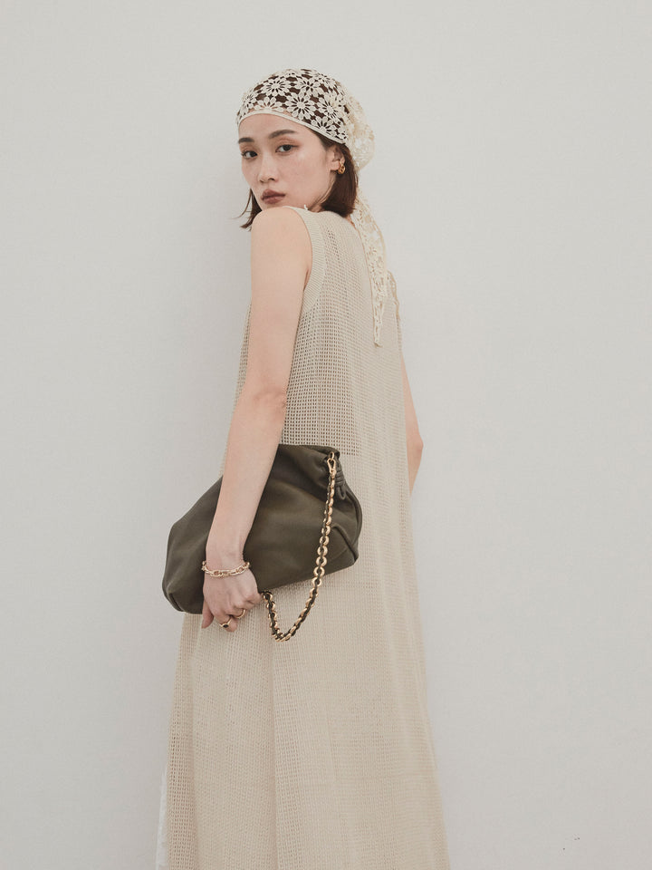 [套裝] 什錦紐扣針織長背心 + 什錦紐扣針織長背心 (2套)