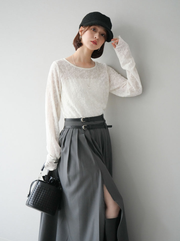 [予約]シアージャガードトップス/アイボリー