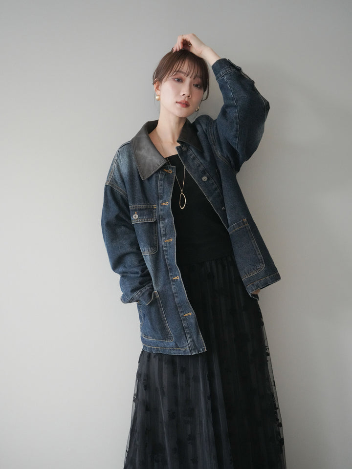 [SET]裏地ファーデニムフライトジャケット+裏地ファーデニムフライトジャケット(2set)