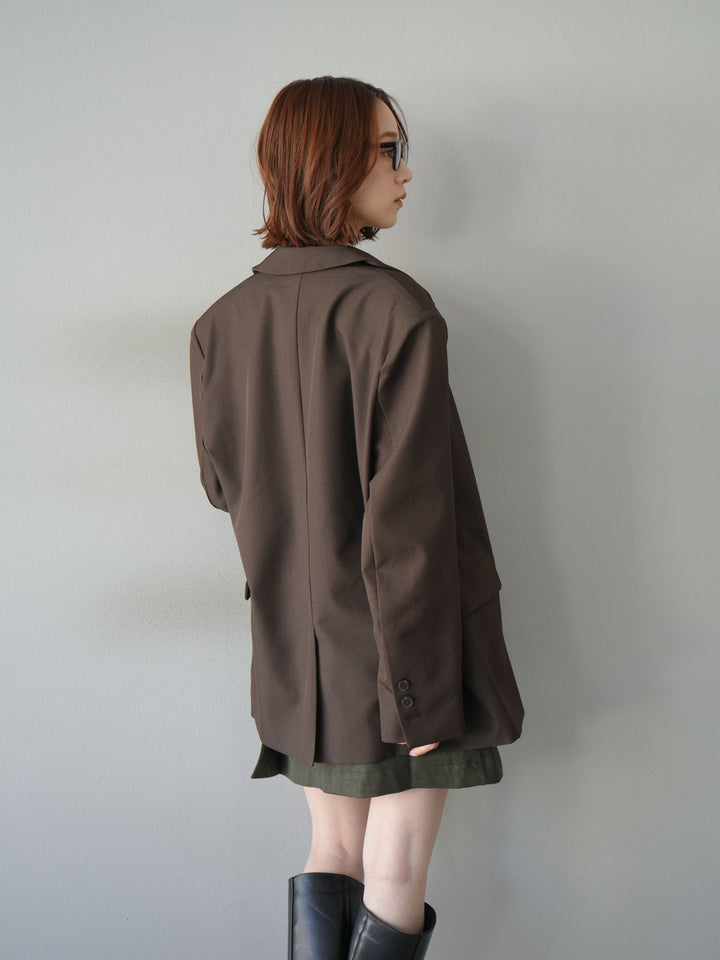 [予約]レースアップスエードミニワンピース/カーキ