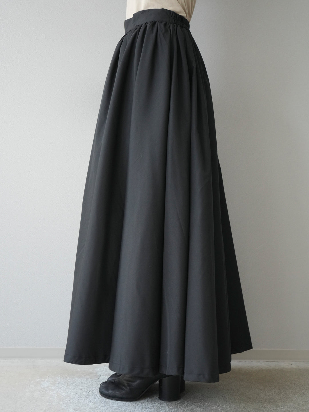 [予約]ブロードボリュームスカート/ブラック