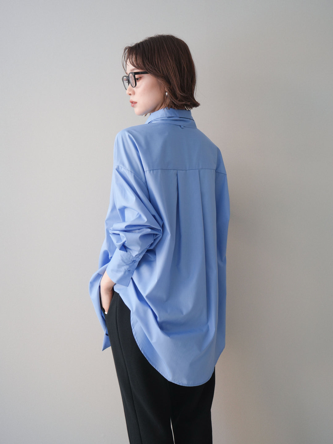 [SET]ボウタイ付オーバーシャツ+選べるアクセセット(2set)