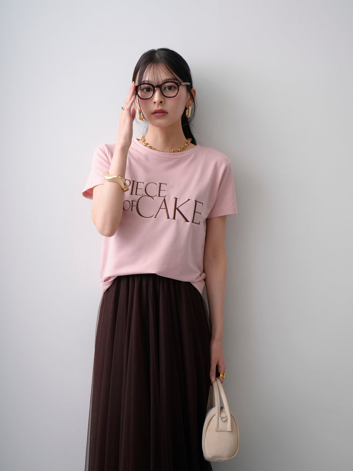 【套裝】刺繡Logo T卹 + 不對稱一觸手手鐲（2件組）