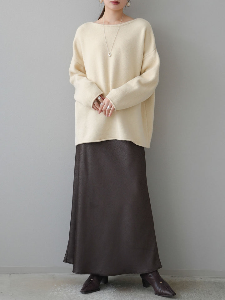 [預訂] 基本款針織套頭衫/米色