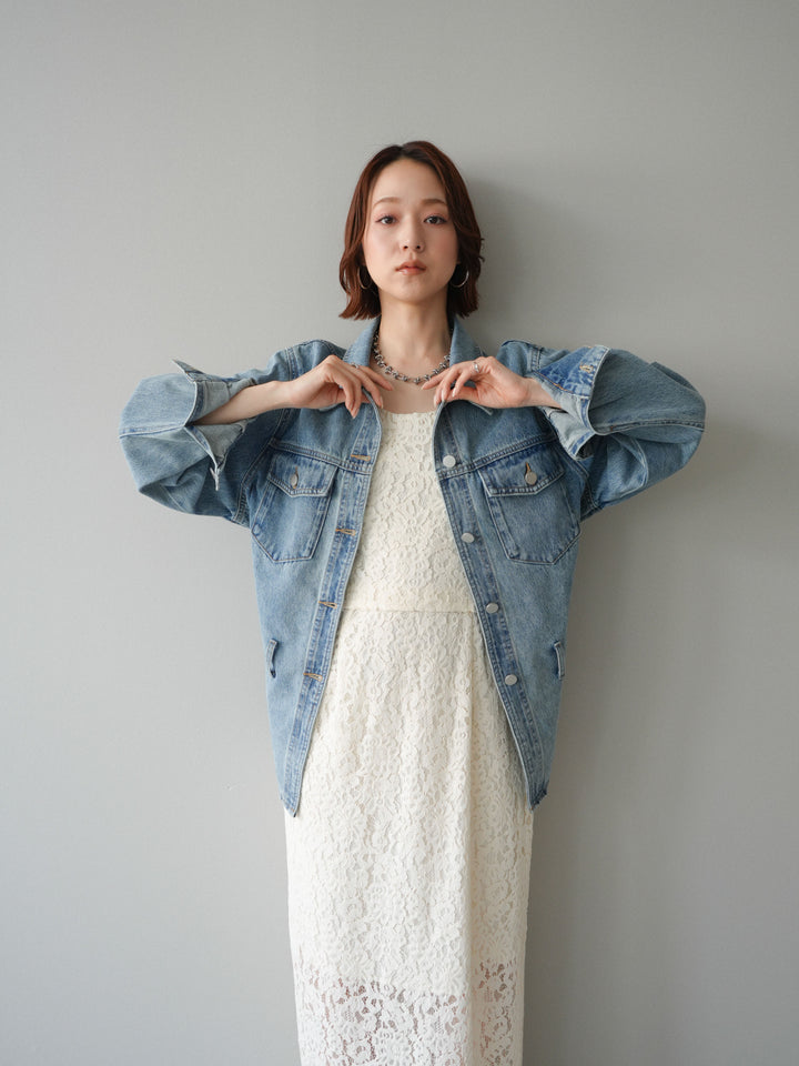 [SET]フルレースキャミ＆IラインスカートSET UP