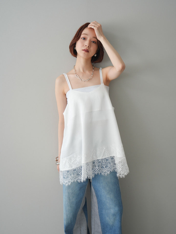 [SET]レーストリムキャミソール+レーストリムキャミソール(2set)