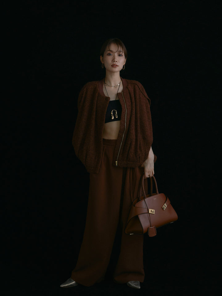 【Allure】[SET]ウール混コクーンブルゾン+ウール混コクーンブルゾン(2set)