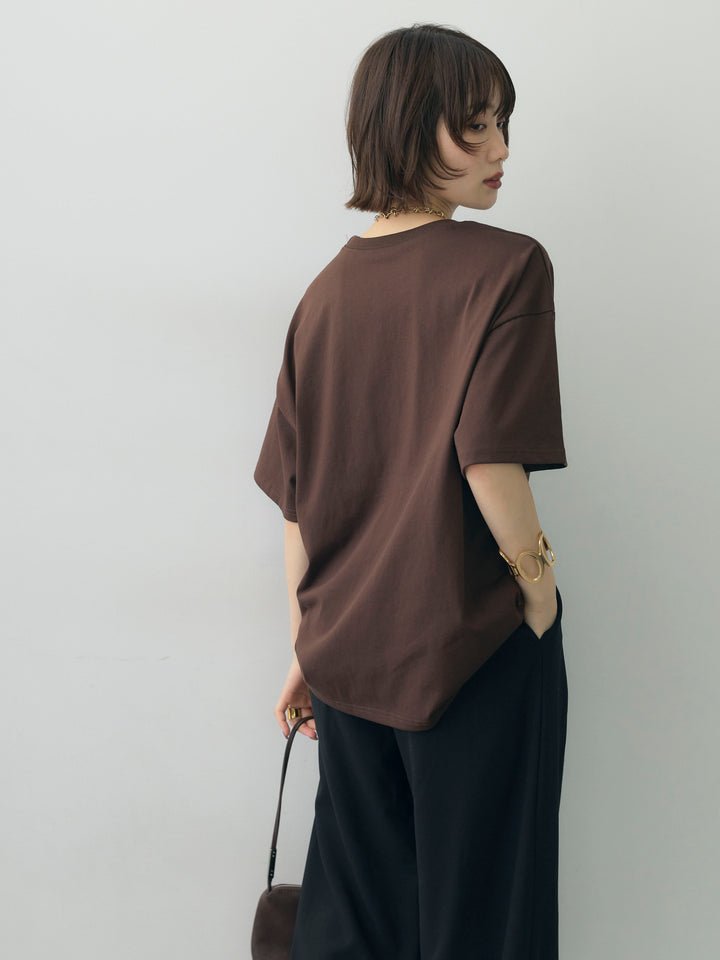 [予約]スタッズロゴTEE/brown