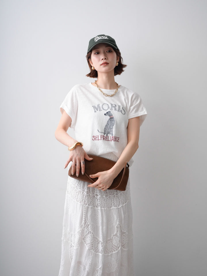 [SET]ドッグエンブロイダリーTEE+ドッグエンブロイダリーTEE(2set)