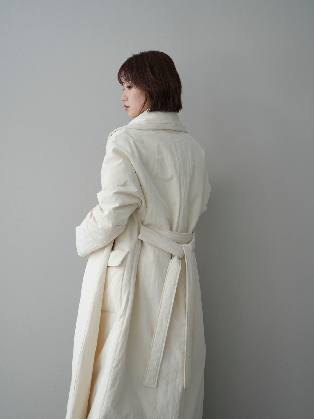 [予約]ロングダウンコート/offwhite