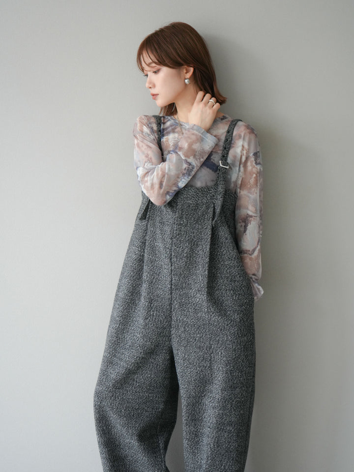 [予約]ニュアンス柄シアートップス/ブルー