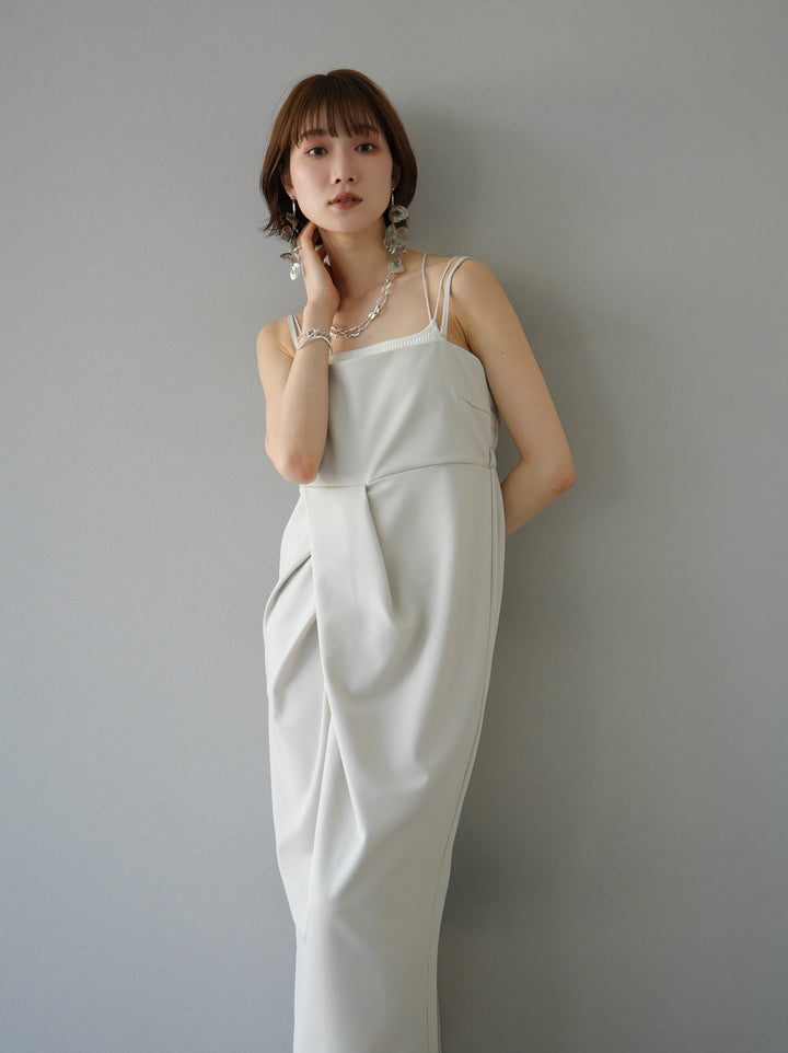 [Pre-order] 2WAY Draped Camisole Dress/Ivory