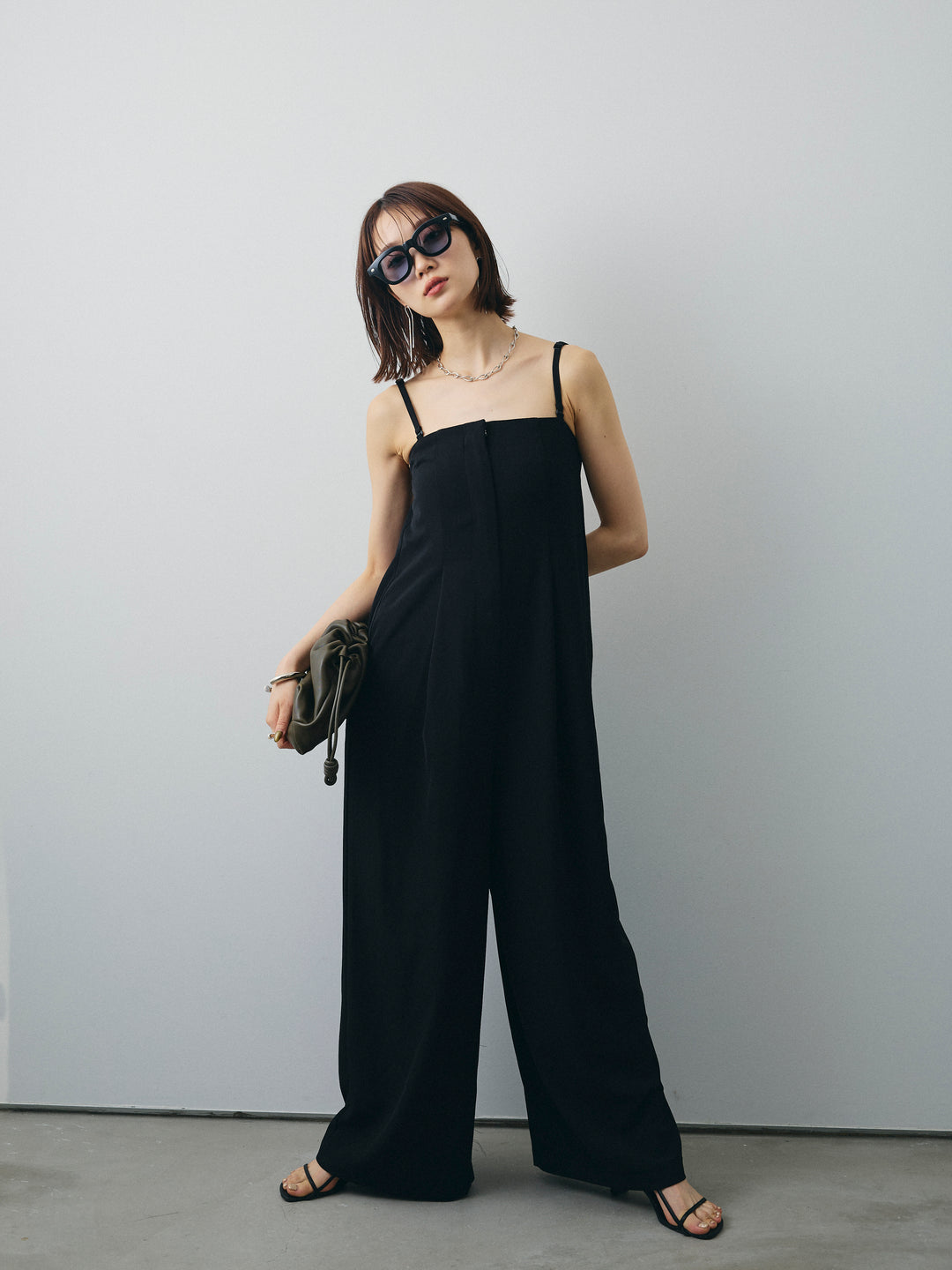 [予約]ベアキャミロンパース/ブラック