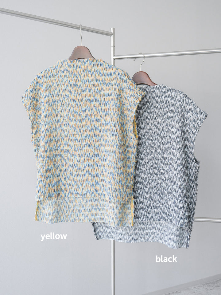 [SET] 多色隨機百褶法式上衣+拉鍊褶襉寬褲（2件套）