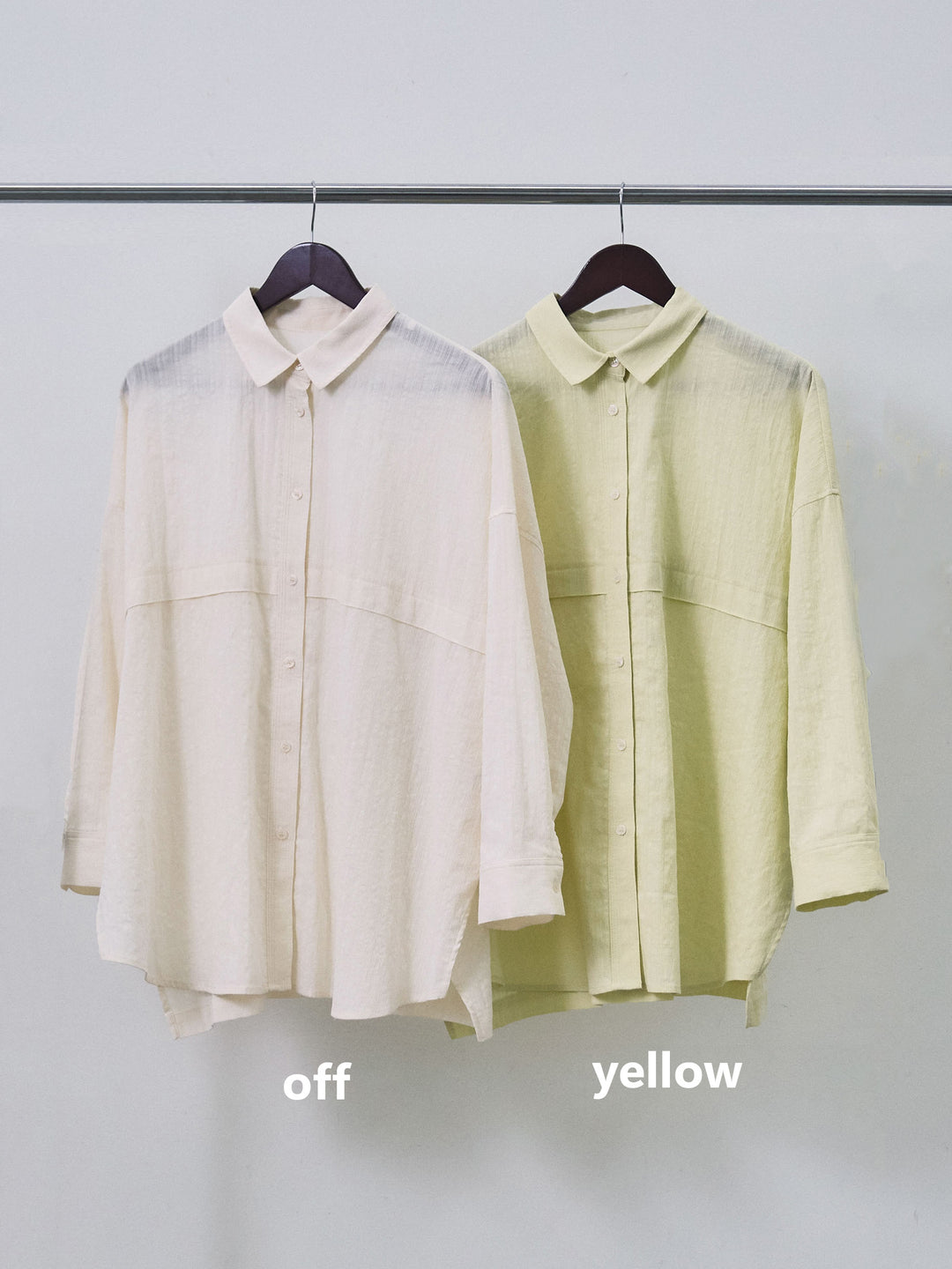 【Allure】[SET]スプリングスラブワイドシャツ+リネンタッチレース切替キャミソール+エステルツイルタックワイドパンツ(3set)