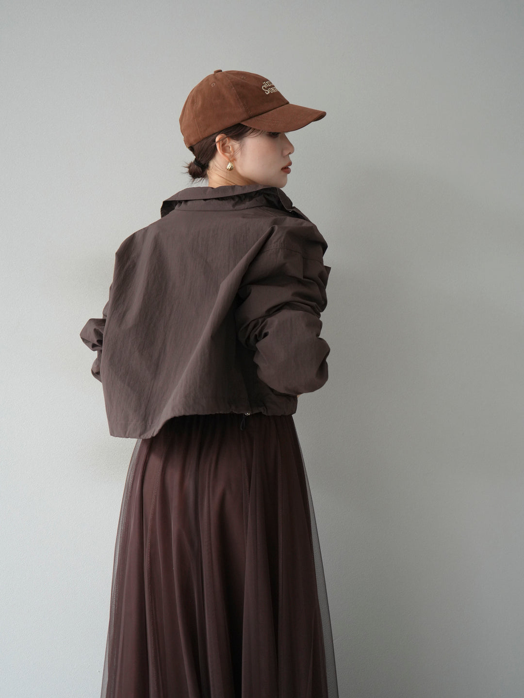 [予約]ポケットデザインショートブルゾン/ブラック