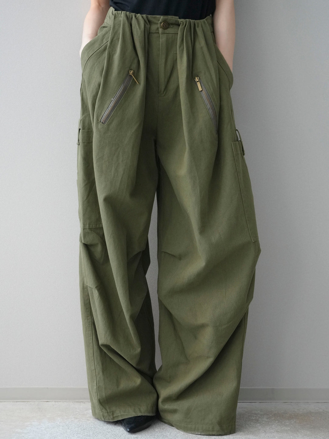 [予約]コットンタックループパンツ/khaki