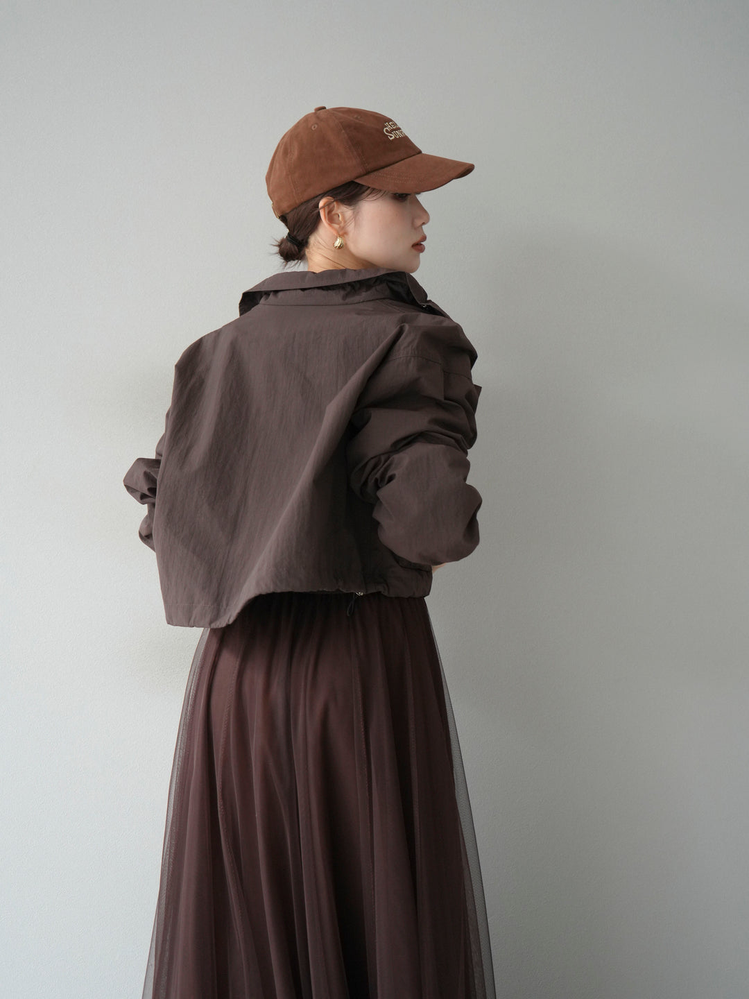 [予約]ポケットデザインショートブルゾン/ブラック