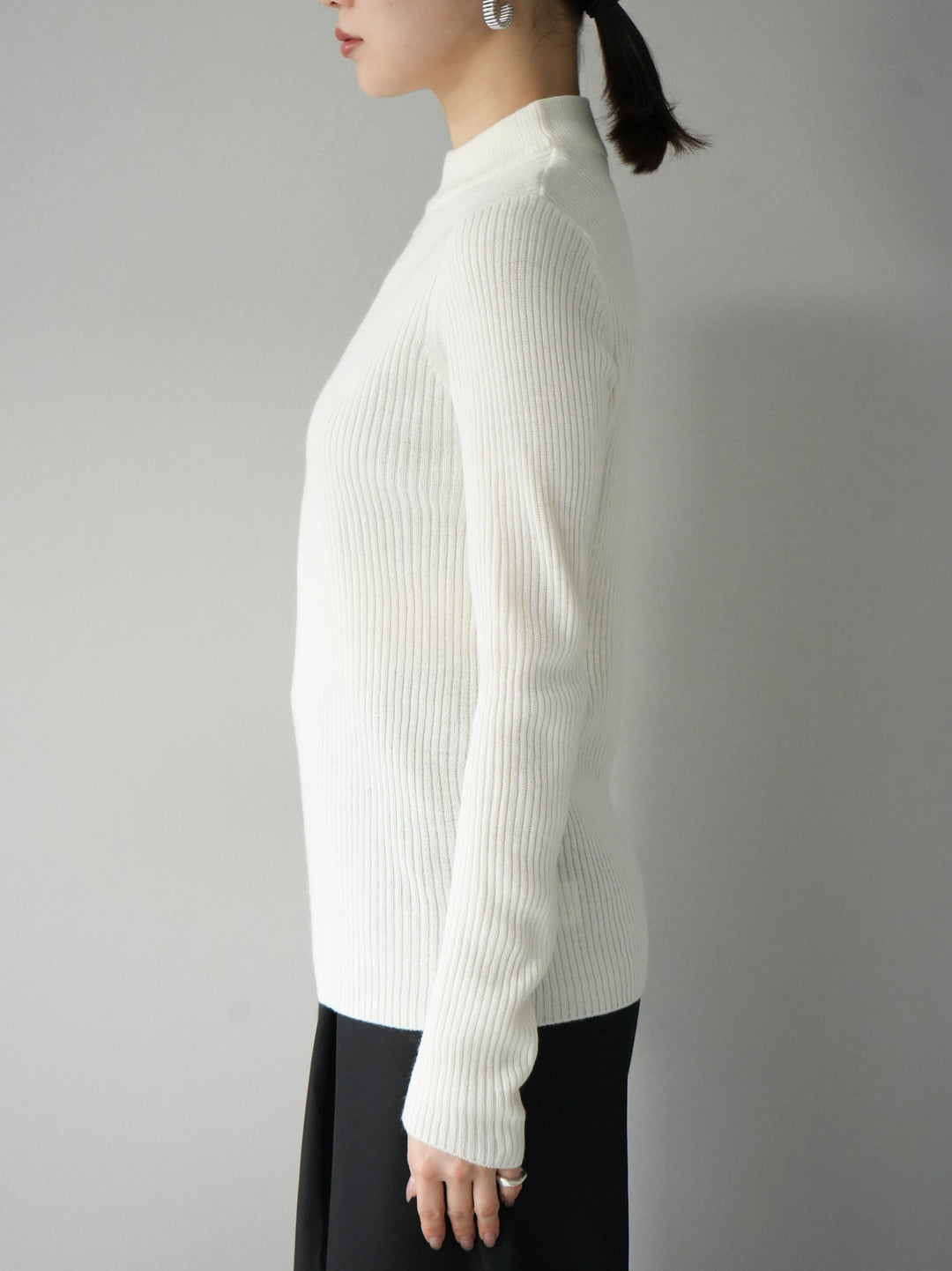 [預訂] 瓶頸羅紋針織上衣/下衣