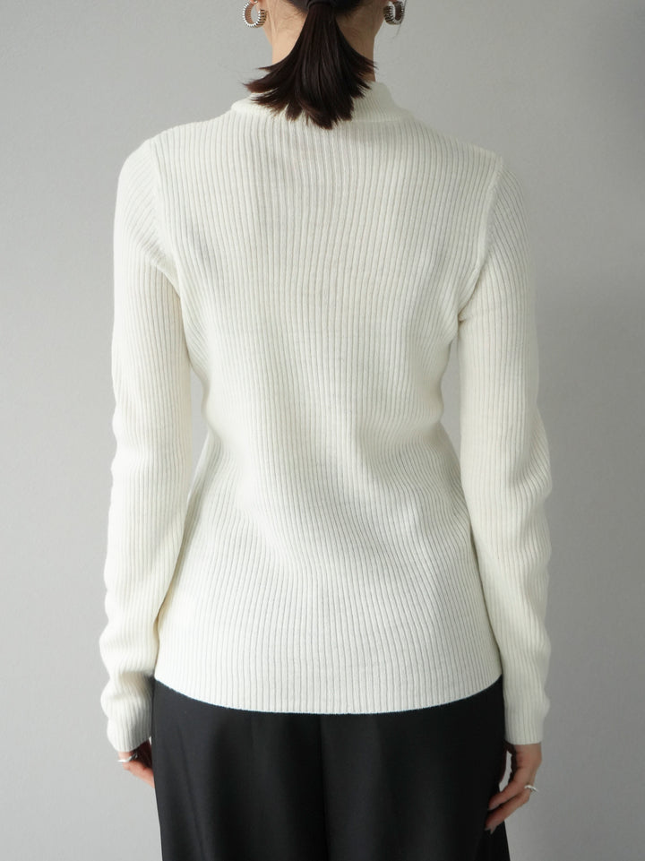 [預訂] 瓶頸羅紋針織上衣/下衣