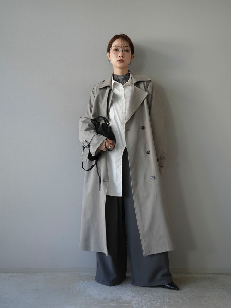 Theory luxe トレンチコート グレー 美シルエット 軽量 春秋 L 6 COAT STYLES vol.1 Theory [セオリー] 公式通販サイト