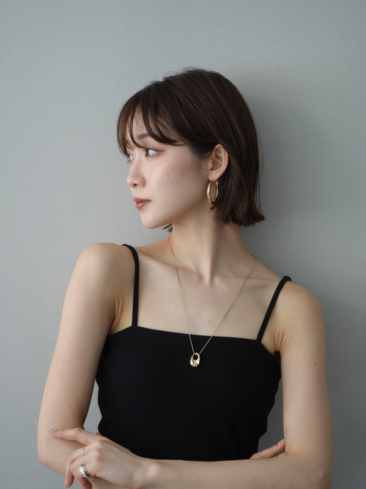 [予約]ビックフープピアス/gold