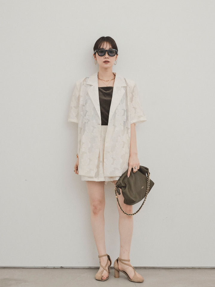 [SET]シアージャガードハーフジャケット＆ハーフパンツSET UP(2set)