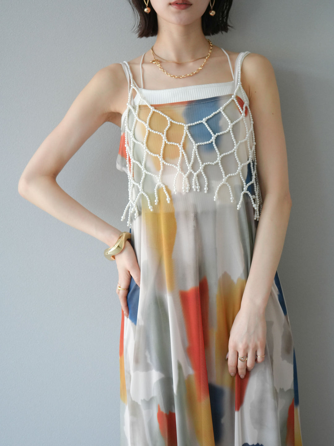 [予約]ビーズビスチェ/オフホワイト