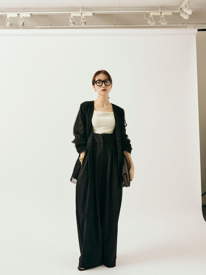 [予約]ICE TOUCH コクーンサロペット/ブラック