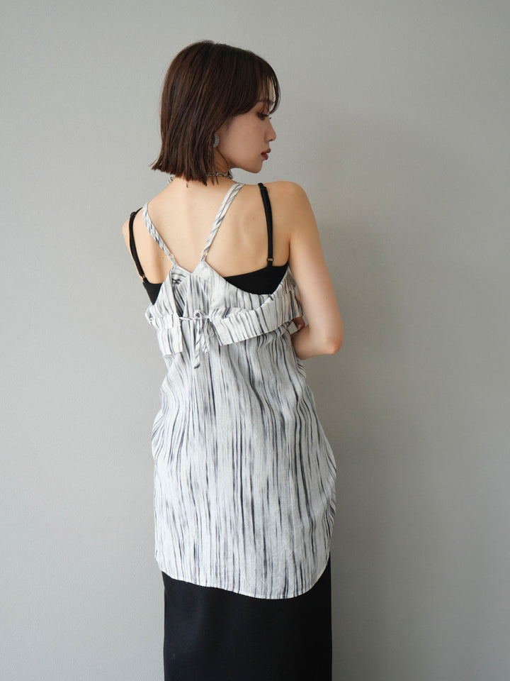 [予約]マルチWAYニュアンス柄オーバーシャツ/グレー