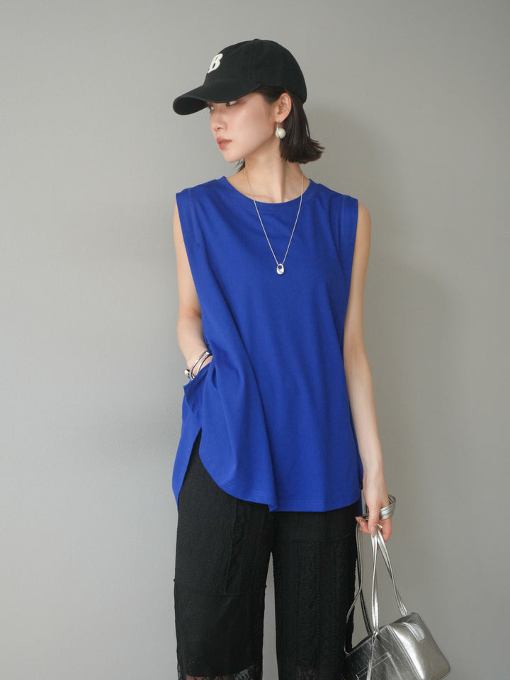 [預訂] Cool Touch Tuck Flare Cut Pullover/藍色