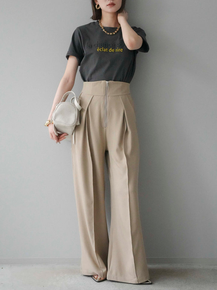 [予約]ラウンドZIPサイドポケットハンドバック/オフ