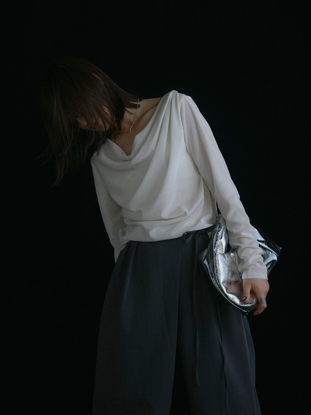 [予約]シアーベロアタックデザイントップス/オフ