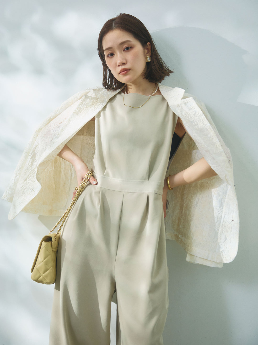 【Allure】[SET]ウエストベルトオールインワン+ウエストベルトオールインワン(2set)