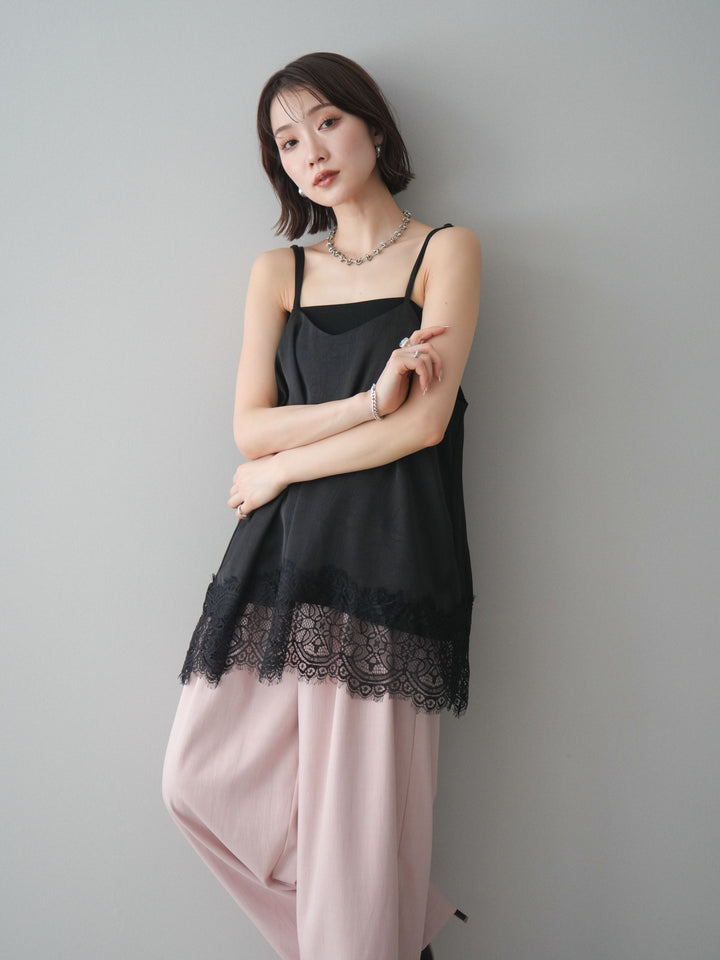 [SET]レーストリムキャミソール+レーストリムキャミソール(2set)