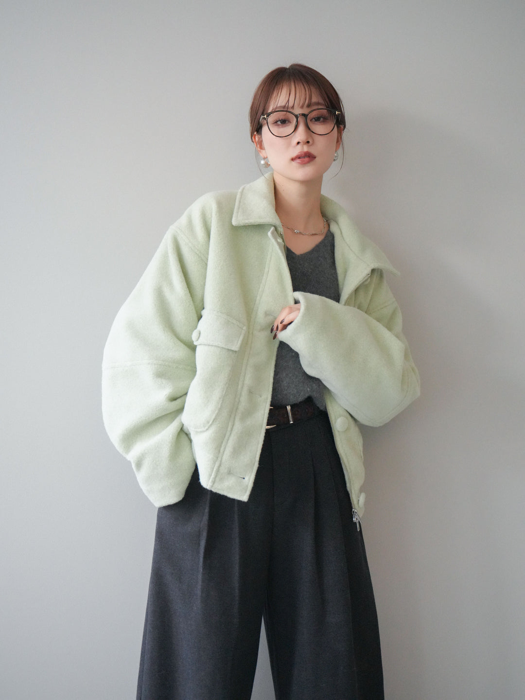 [SET]ウールライクフライトジャケット+ウールライクフライトジャケット(2set)