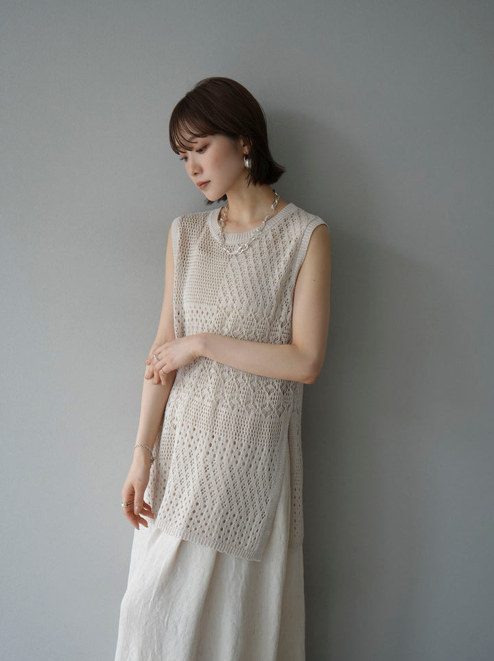 [Pre-order] Gathered camisole dress/ivory