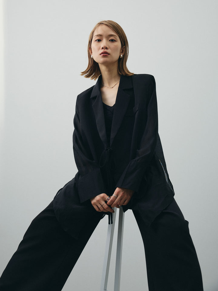 [SET]シアー切替テーラードジャケット+シアー切替テーラードジャケット(2set)