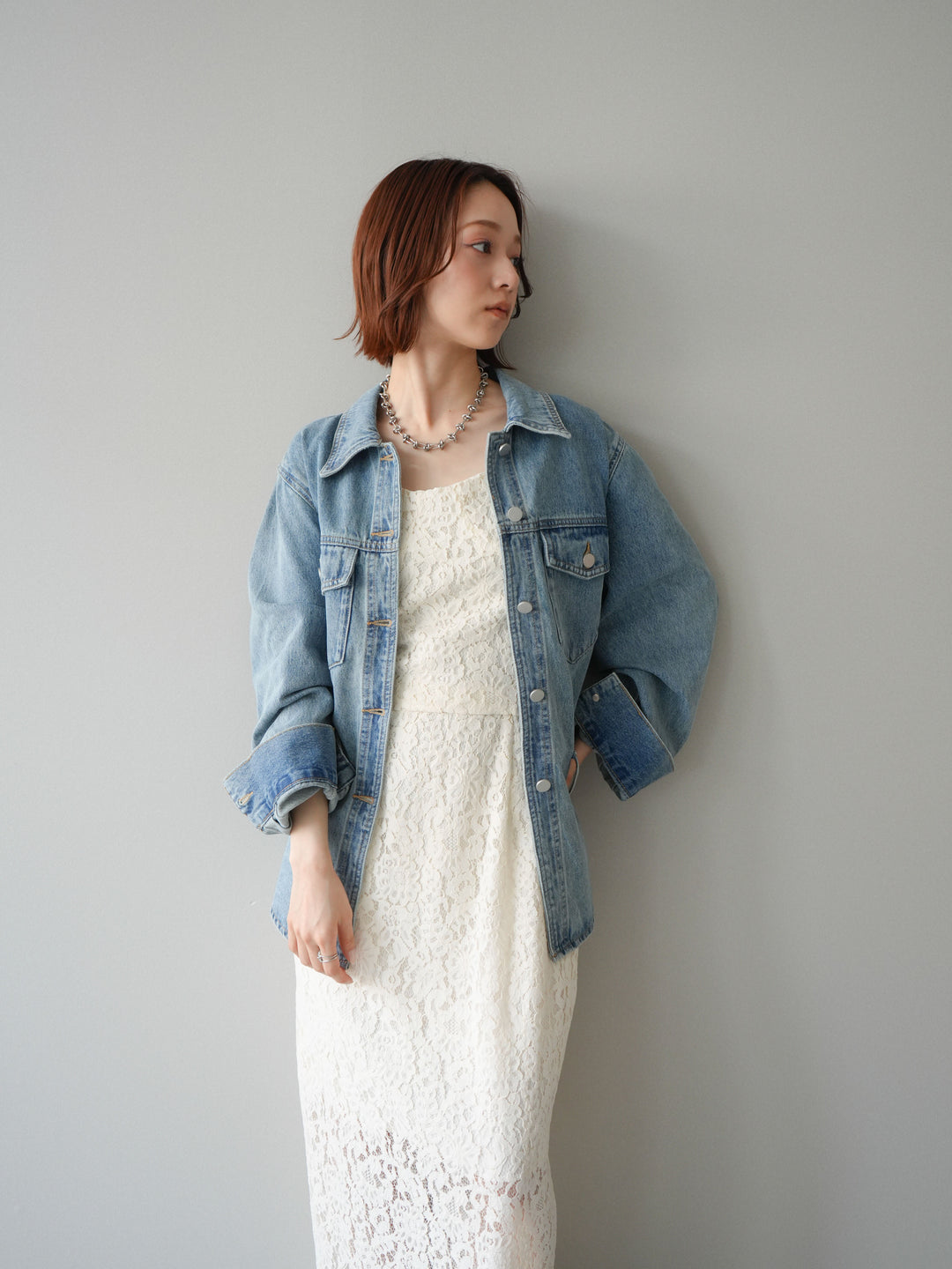 [SET]フルレースキャミ＆IラインスカートSET UP