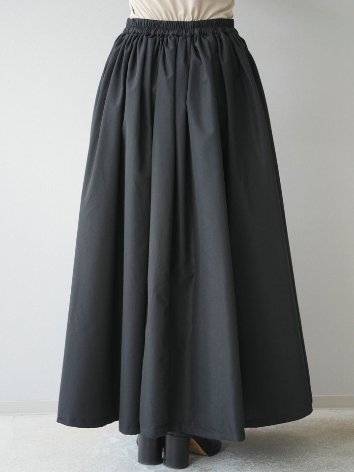 [予約]ブロードボリュームスカート/ブラック